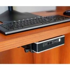 Ergotron® 80-107-200 Thin Client Mount CPU Holder, Black -Outlet Desks & Workstations Store 80 107 200 desk lg