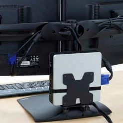 Ergotron® 80-107-200 Thin Client Mount CPU Holder, Black -Outlet Desks & Workstations Store 80 107 200 ds1002 lg