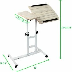 Mind Reader Products Mind Reader Rolling Standing Desk With Adjustable Desk, White -Outlet Desks & Workstations Store ADJCMROLL WHT alt4