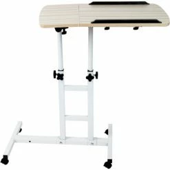 Mind Reader Products Mind Reader Rolling Standing Desk With Adjustable Desk, White -Outlet Desks & Workstations Store ADJCMROLL WHT alt5