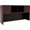 Alera® Hutch with Doors - 58-7/8"W x 15"D x 35-1/2"H - Mahogany - Valencia Series