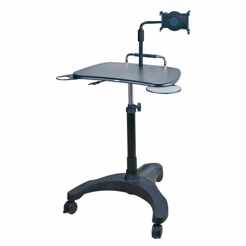 Aidata LPD502P Sit/Stand Mobile Laptop Workstation with Tablet Holder 3 Aidata LPD502P Sit/Stand Mobile Laptop Workstation with Tablet Holder - Image 3