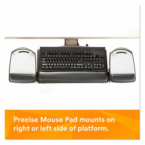3M AKT80LE Adjustable Keyboard Tray, 17-3/4" Track Length, Black 5 3M AKT80LE Adjustable Keyboard Tray, 17-3/4" Track Length, Black - Image 5