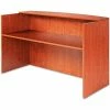 Alera Reception Desk w/Counter - 71"W x 35-1/2"D x 42-1/2"H - Med Cherry - Valencia Series