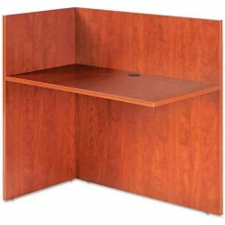 Alera Reversible Reception Return - 44"W x 23-5/8"D x 41-1/2"H - Medium Cherry - Valencia Series
