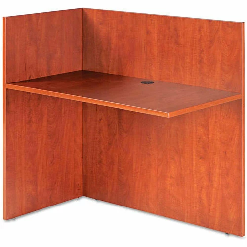 Alera Reversible Reception Return - 44"W x 23-5/8"D x 41-1/2"H - Medium Cherry - Valencia Series 1 Alera Reversible Reception Return - 44"W x 23-5/8"D x 41-1/2"H - Medium Cherry - Valencia Series