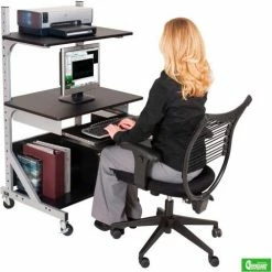 Balt® 42551 Alekto Compact Sit & Stand Workstation, 27-1/2"- 52-1/2"H x 30"W x 24"D 15 Balt® 42551 Alekto Compact Sit & Stand Workstation, 27-1/2"- 52-1/2"H x 30"W x 24"D -Outlet Desks & Workstations Store B53814 5