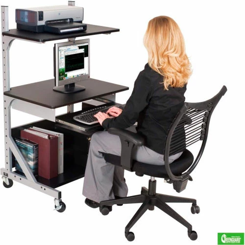 Balt® 42551 Alekto Compact Sit & Stand Workstation, 27-1/2"- 52-1/2"H x 30"W x 24"D 5 Balt® 42551 Alekto Compact Sit & Stand Workstation, 27-1/2"- 52-1/2"H x 30"W x 24"D - Image 5