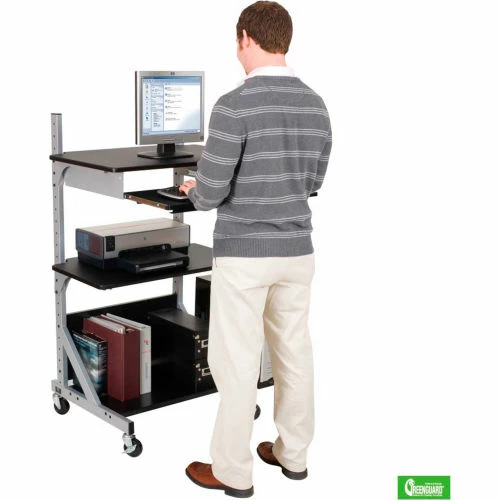 Balt® 42551 Alekto Compact Sit & Stand Workstation, 27-1/2"- 52-1/2"H x 30"W x 24"D 6 Balt® 42551 Alekto Compact Sit & Stand Workstation, 27-1/2"- 52-1/2"H x 30"W x 24"D - Image 6