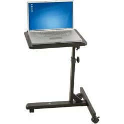 Balt® 89819 Lap Jr. Mobile Laptop Stand, 27"- 42"H x 18"W x 22"D, Black