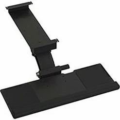 BOSTONtec Ergonomic Under Desk Adjustable Keyboard & Mouse Tray, 15 Lb. Capacity
