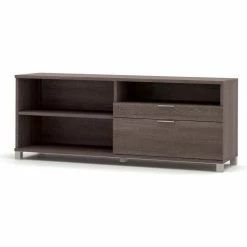 Bestar® Credenza w/ Drawers - 71" - Bark Grey - Pro-Linea Series 5 Bestar® Credenza w/ Drawers - 71" - Bark Grey - Pro-Linea Series -Outlet Desks & Workstations Store BSA 120610 1147