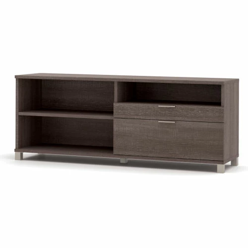 Bestar® Credenza w/ Drawers - 71" - Bark Grey - Pro-Linea Series 3 Bestar® Credenza w/ Drawers - 71" - Bark Grey - Pro-Linea Series - Image 3