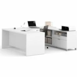 Bestar® U Desk - 71" - White - Pro-Linea Series -Outlet Desks & Workstations Store BSA 120861 17