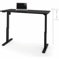 Bestar® Height Adjustable Table - Electric - 60" x 30" x 28" - 45"H Black 7 Bestar® Height Adjustable Table - Electric - 60" x 30" x 28" - 45"H Black -Outlet Desks & Workstations Store BSA 65867 18