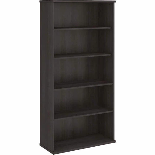 Bush Business Furniture Bush Furniture 5-Shelf Bookcase - Storm Gray - Studio C Series 8 Bush Business Furniture Bush Furniture 5-Shelf Bookcase - Storm Gray - Studio C Series - Image 8