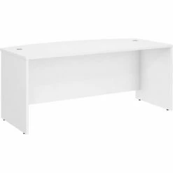 Bush Business Furniture Bush Furniture 72" Bow Front Desk - White - Studio C Series -Outlet Desks & Workstations Store BUM SCD172WH 02