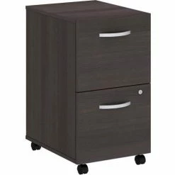 Bush Business Furniture Bush Furniture 2-Drawer Mobile File Cabinet - Storm Gray - Studio C Series -Outlet Desks & Workstations Store BUM SCF116SG 02