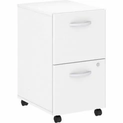 Bush Business Furniture Bush Furniture 2-Drawer Mobile File Cabinet - White - Studio C Series 21 Bush Business Furniture Bush Furniture 2-Drawer Mobile File Cabinet - White - Studio C Series -Outlet Desks & Workstations Store BUM SCF116WH 02