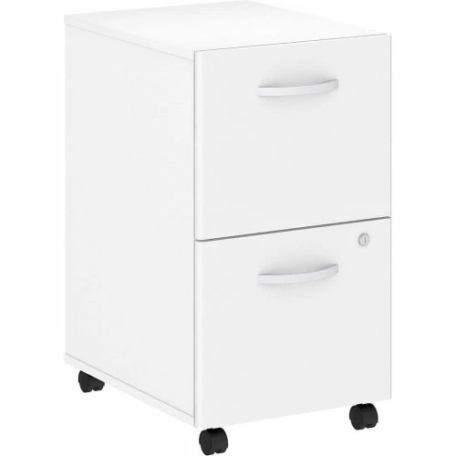 Bush Business Furniture Bush Furniture 2-Drawer Mobile File Cabinet - White - Studio C Series 11 Bush Business Furniture Bush Furniture 2-Drawer Mobile File Cabinet - White - Studio C Series - Image 11