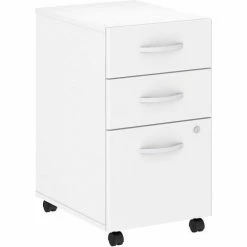 Bush Business Furniture Bush Furniture 3-Drawer Mobile File Cabinet - White - Studio C Series 21 Bush Business Furniture Bush Furniture 3-Drawer Mobile File Cabinet - White - Studio C Series -Outlet Desks & Workstations Store BUM SCF216WH 02