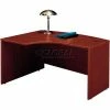 Bush Business Furniture Bush Furniture Left Hand Wood Desk with Bow Front - Mahogany - Series C