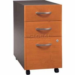 Bush Business Furniture Bush Furniture 3 Drawer File Cabinet (Assembled) - Natural Cherry - Series C -Outlet Desks & Workstations Store BUM WC72453SU