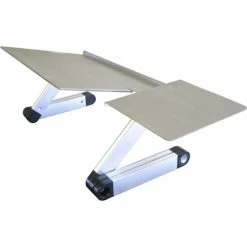 Uncaged Ergonomics WEKTS WorkEZ Keyboard Tray & Mouse Pad, Silver