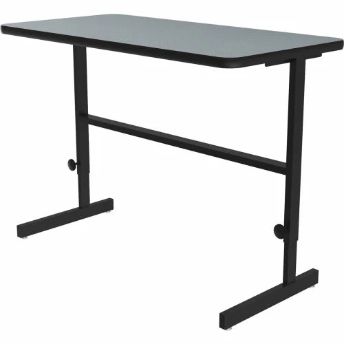 Correll Adjustable Standing Height Workstation - 48"L x 24"W x 34" to 42" - Gray Granite 11 Correll Adjustable Standing Height Workstation - 48"L x 24"W x 34" to 42" - Gray Granite - Image 11