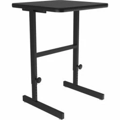 Correll Adjustable Standing Height Workstation - 24"L x 20"W x 34" to 42" - Black Granite 13 Correll Adjustable Standing Height Workstation - 24"L x 20"W x 34" to 42" - Black Granite -Outlet Desks & Workstations Store CST2024 07 03
