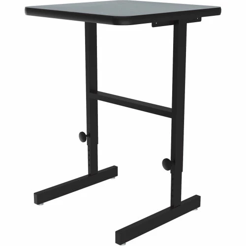 Correll Adjustable Standing Height Workstation - 24"L x 20"W x 34" to 42" - Gray Granite 1 Correll Adjustable Standing Height Workstation - 24"L x 20"W x 34" to 42" - Gray Granite