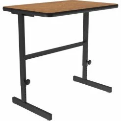 Correll Adjustable Standing Height Workstation - 36"L x 24"W x 34" to 42" - Medium Oak 13 Correll Adjustable Standing Height Workstation - 36"L x 24"W x 34" to 42" - Medium Oak -Outlet Desks & Workstations Store CST2436 06 03