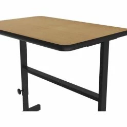 Correll Adjustable Standing Height Workstation - 36"L x 24"W x 34" to 42" - Fusion Maple -Outlet Desks & Workstations Store CST2436 16 04