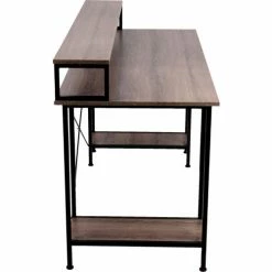 Mind Reader Products Mind Reader 55" Desktop Computer Table with Shelves and CPU Storage, Brown -Outlet Desks & Workstations Store CTABCPU BRN alt4