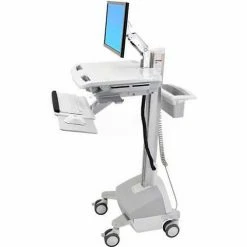 Ergotron® SV42-6202-1 StyleView® Medical Cart with LCD Arm, LiFe Powered -Outlet Desks & Workstations Store ERT SV42 6202 1