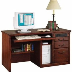Martin Furniture Contemporary Office Single Pedestal Executive Desk