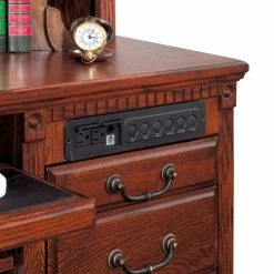 Martin Furniture Contemporary Office Single Pedestal Executive Desk -Outlet Desks & Workstations Store F0052CH 01