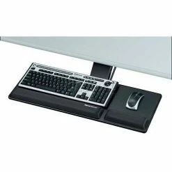 Fellowes® 8017801 Designer Suites Compact Keyboard Tray, Black