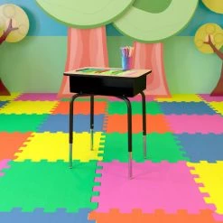 Flash Furniture Student Desk with Open Front Metal Book Box