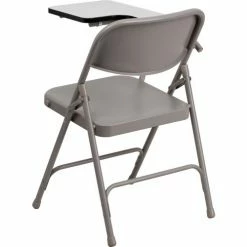 Flash Furniture Premium Steel Folding Chair - Right Handed Tablet Arm - Beige 20 Flash Furniture Premium Steel Folding Chair - Right Handed Tablet Arm - Beige -Outlet Desks & Workstations Store FHF 309AST RT GG inset2