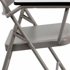 Flash Furniture Premium Steel Folding Chair - Right Handed Tablet Arm - Beige 25 Flash Furniture Premium Steel Folding Chair - Right Handed Tablet Arm - Beige -Outlet Desks & Workstations Store FHF 309AST RT GG inset7