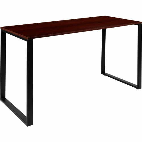Flash Furniture 55" Industrial Style Office Desk - Mahogany 14 Flash Furniture 55" Industrial Style Office Desk - Mahogany - Image 14