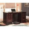 Martin Furniture Fulton 61" Space Saver Double Pedestal Desk - Espresso