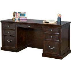 Martin Furniture Fulton Computer Credenza - Fully Assembled - Espresso