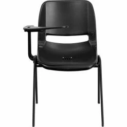 Flash Furniture Ergonomic Shell Chair - Right Handed Tablet Arm - Black -Outlet Desks & Workstations Store FRUT EO1 BK RTAB GG inset3