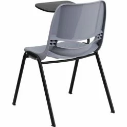 Flash Furniture Ergonomic Shell Chair - Right Handed Tablet Arm - Gray -Outlet Desks & Workstations Store FRUT EO1 GY RTAB GG inset2