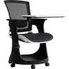 Eurotech Mesh Chair on Casters with Table Arm - Black/White - Eduskate Series