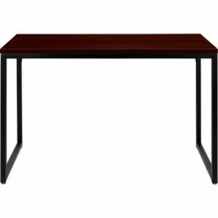 Flash Furniture 47" Industrial Style Office Desk - Mahogany -Outlet Desks & Workstations Store GC GF156 12 MHG GG inset2