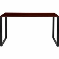 Flash Furniture 55" Industrial Style Office Desk - Mahogany 21 Flash Furniture 55" Industrial Style Office Desk - Mahogany -Outlet Desks & Workstations Store GC GF156 14 MHG GG inset2