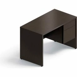 Global Furniture Group Global™ Wood Desk - Right Pedestal - 45" - Dark Espresso - Genoa Series
